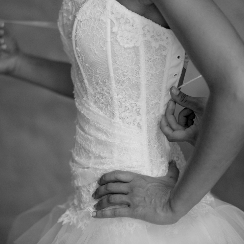 Photographies de la préparation du mariage